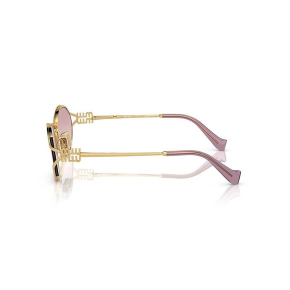 MIU MIU MU 52YS 5AK06S Gold Pink Gradient Lens Women Sunglasses AUTHENTIC